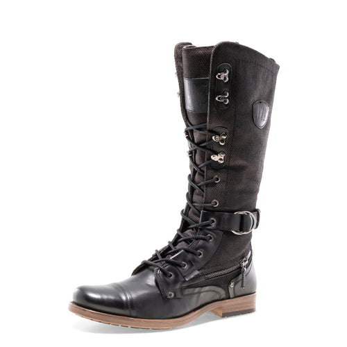 Decoy-2 - Black Knee Hight Military Boot for Men