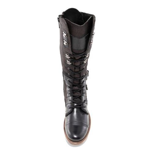 Decoy-2 - Black Knee Hight Military Boot for Men 5