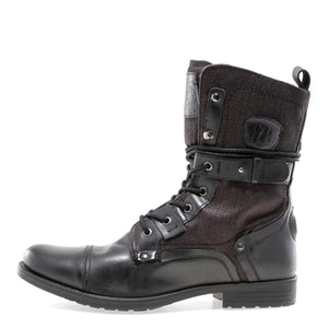 Deploy-2 - Black Mid-calf Military Boots for Men 1
