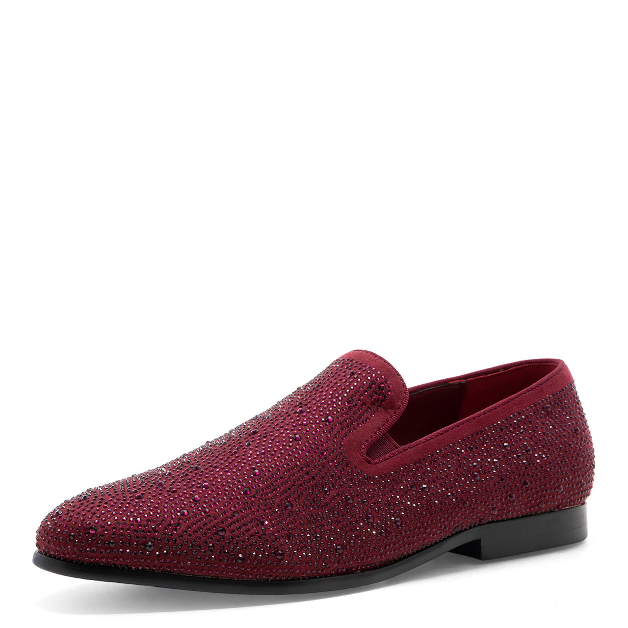 Mens Red Glitter Loafers - Shoes