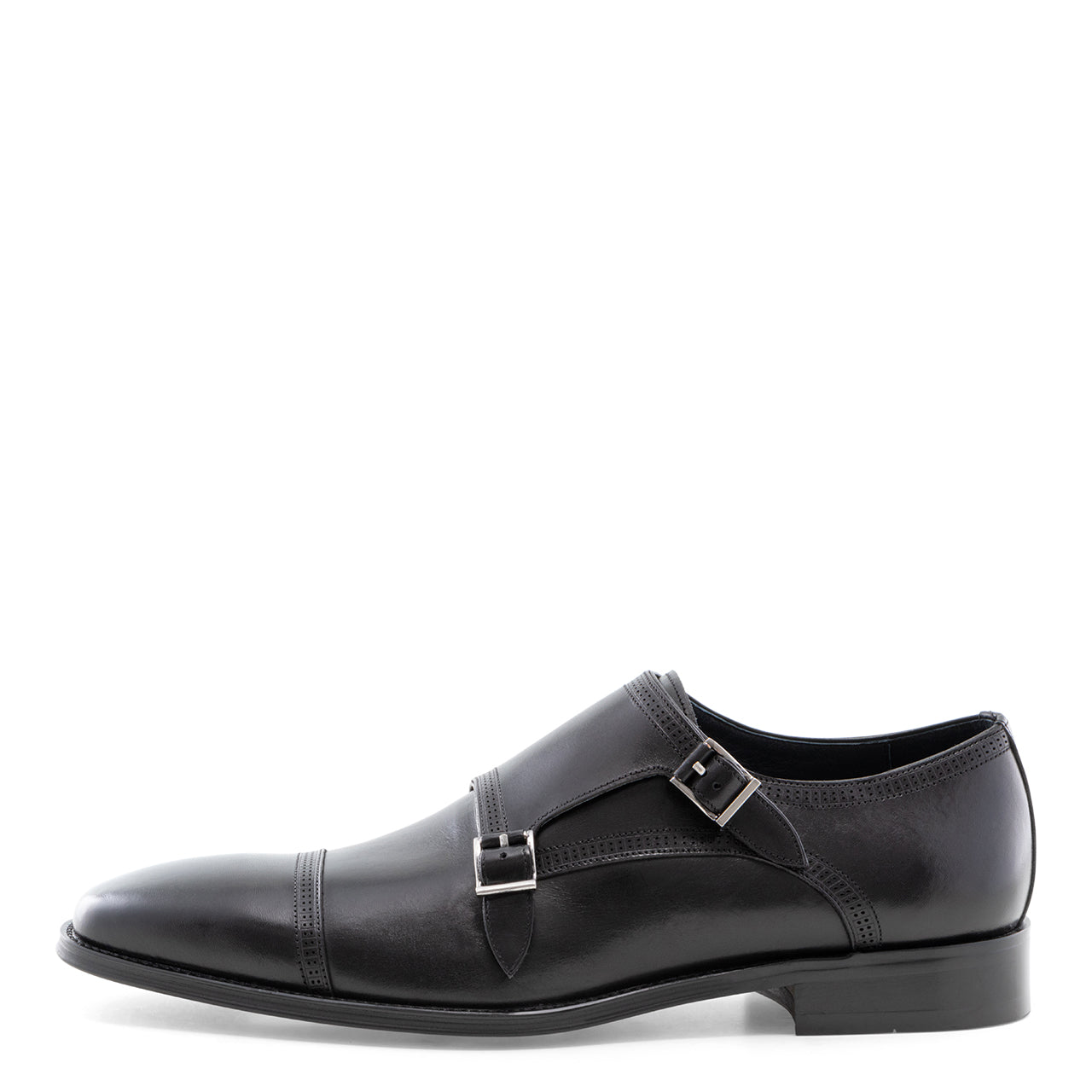Mccain - Black Double Monk Straps Oxford Dress Shoes for Men by Jump 2