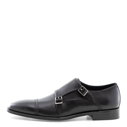 Mccain - Black Double Monk Straps Oxford Dress Shoes for Men by Jump 2