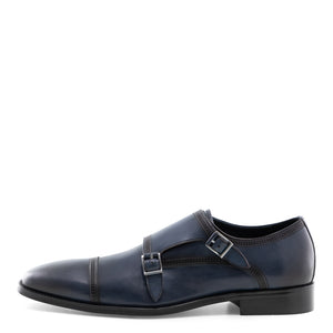 Mccain - Navy Double Monk Straps Oxford Dress Shoes for Men by Jump 2
