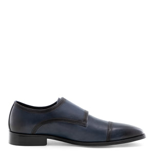 Mccain - Navy Double Monk Straps Oxford Dress Shoes for Men by Jump 5