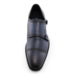 Mccain - Navy Double Monk Straps Oxford Dress Shoes for Men by Jump 6