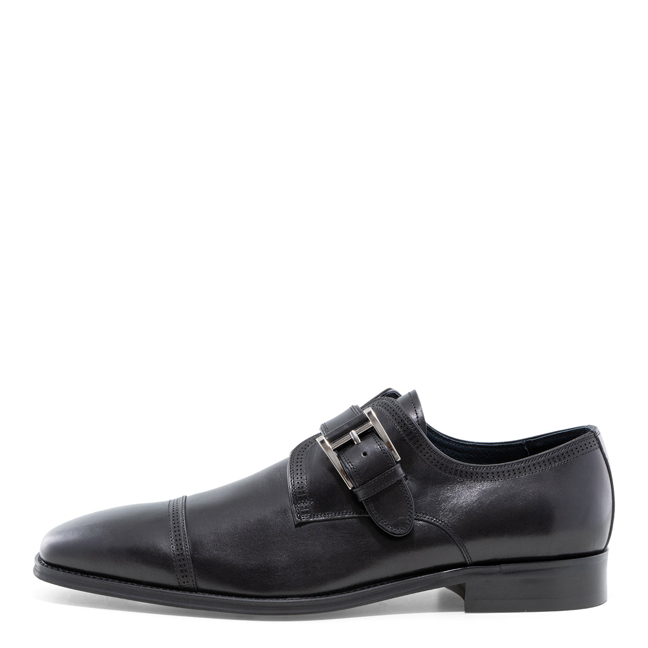 Mcneil - Black Single Monk Strap Oxford Dress Shoes for Men by Jump 2