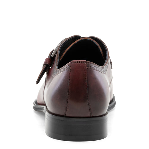 Mcneil - Burgundy Single Monk Strap Oxford Dress Shoes for Men by Jump 3